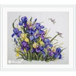 Irises Counted Counted Stitch Kit (Aida) (image for) Irises Counted Counted Stitch Kit (Aida)